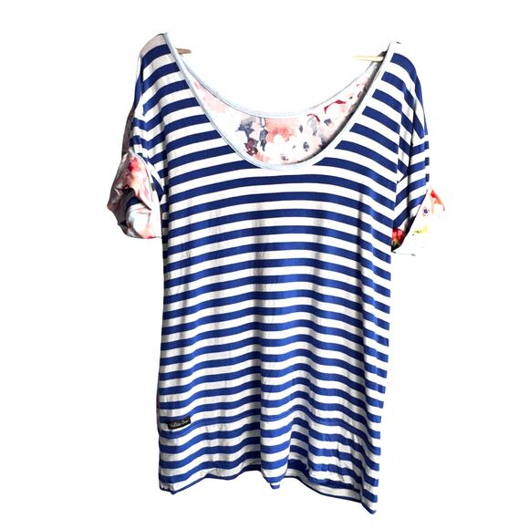 Matilda Jane Medium Floral & Stripe Top - Picture 3 of 5